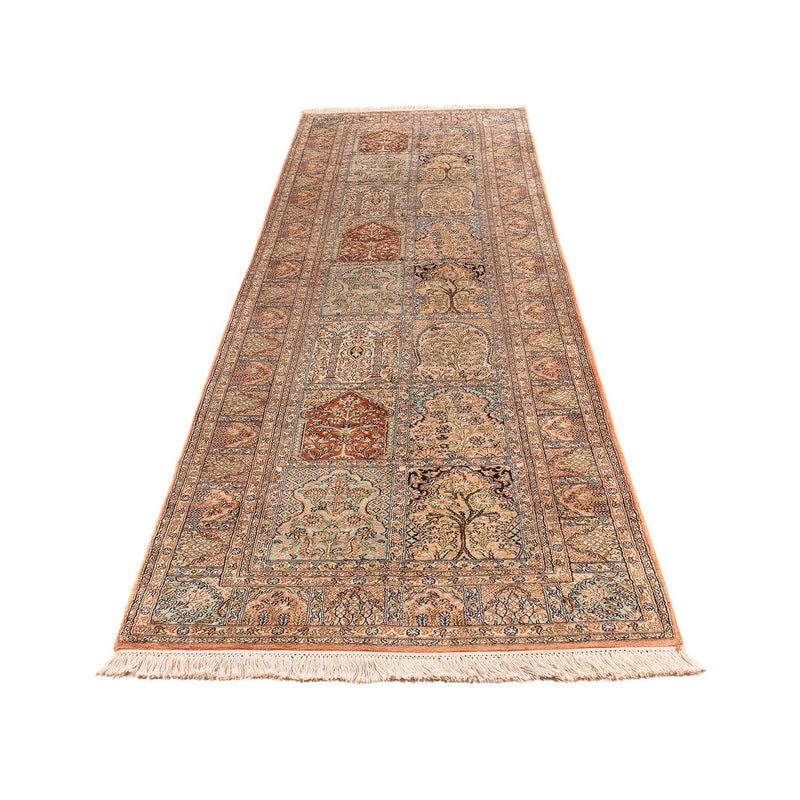 Runner Silk Rug - Kashmir Silk - 310 x 94 cm - multicolored