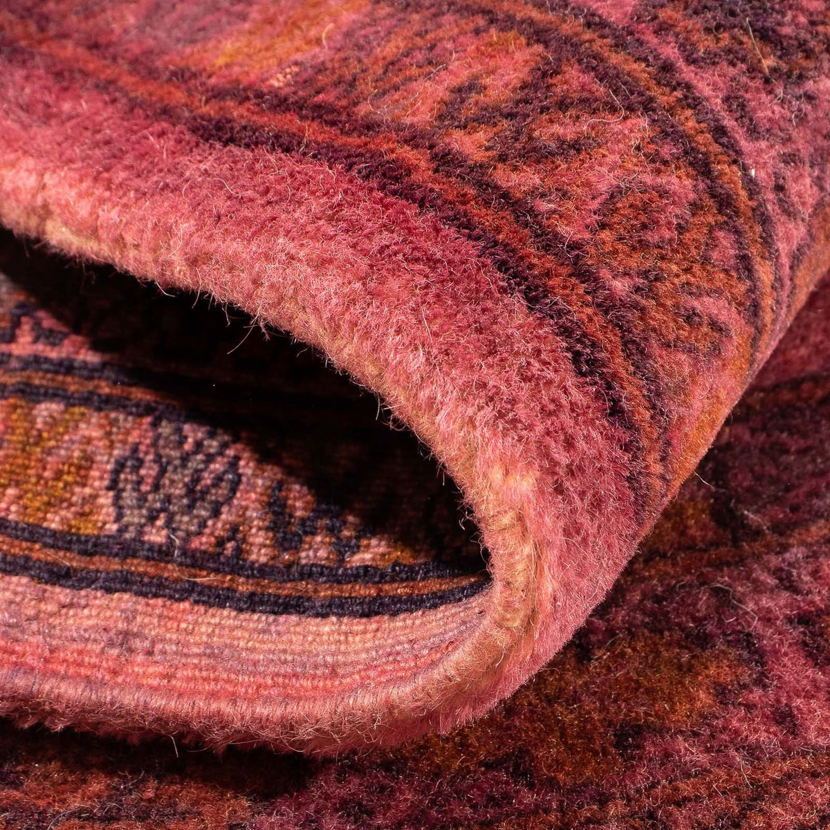 Turkaman Rug - 95 x 66 cm - light red