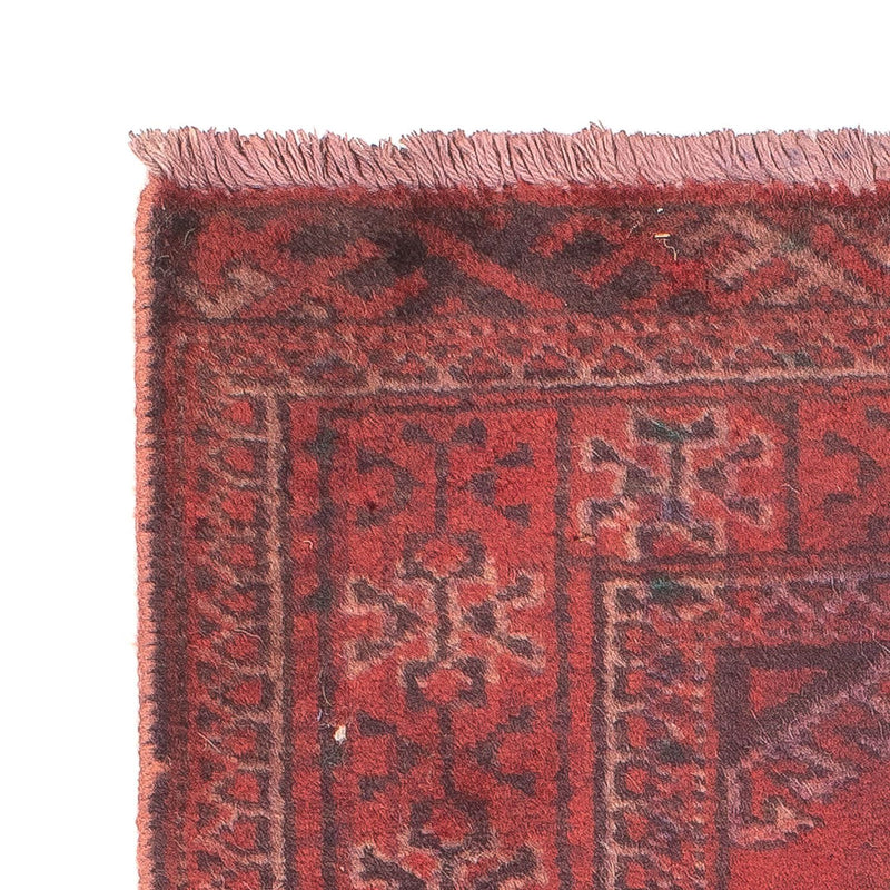 Turkaman Rug - 84 x 66 cm - dark red