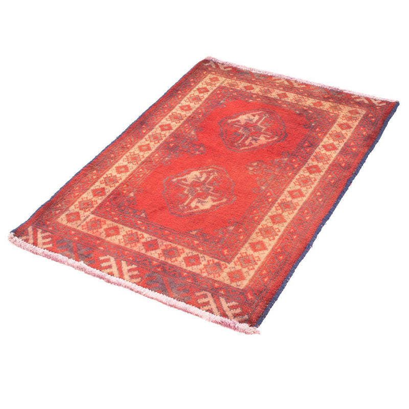 Turkaman Rug - 85 x 67 cm - red