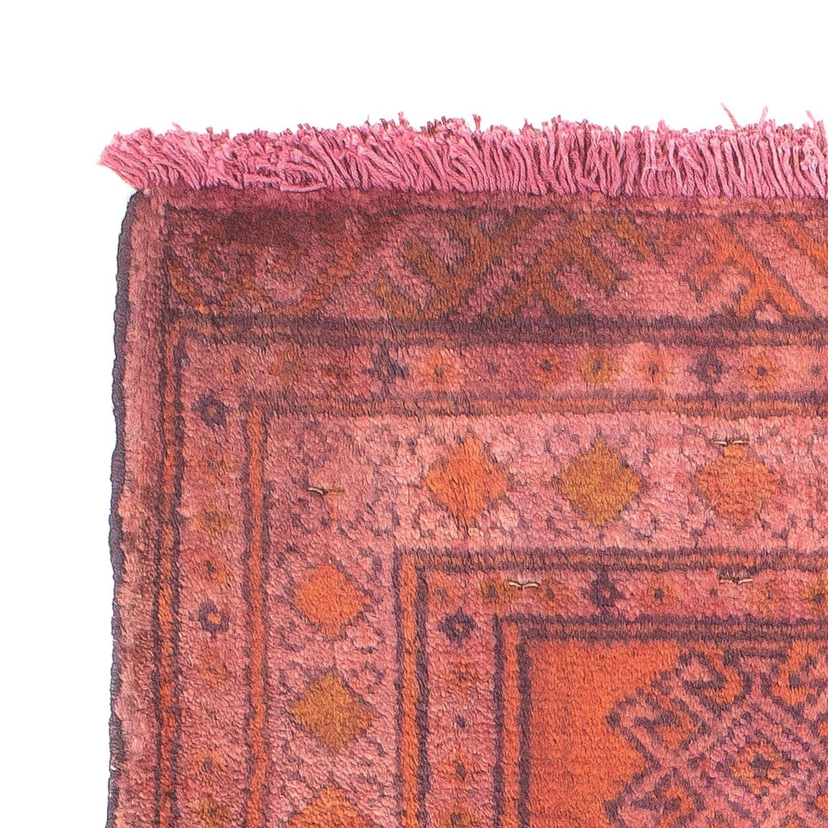 Turkaman Rug - 80 x 67 cm - light red