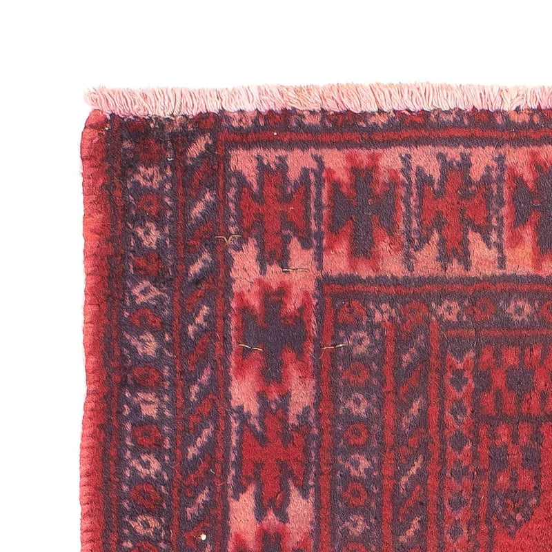 Turkaman Rug - 82 x 61 cm - dark red