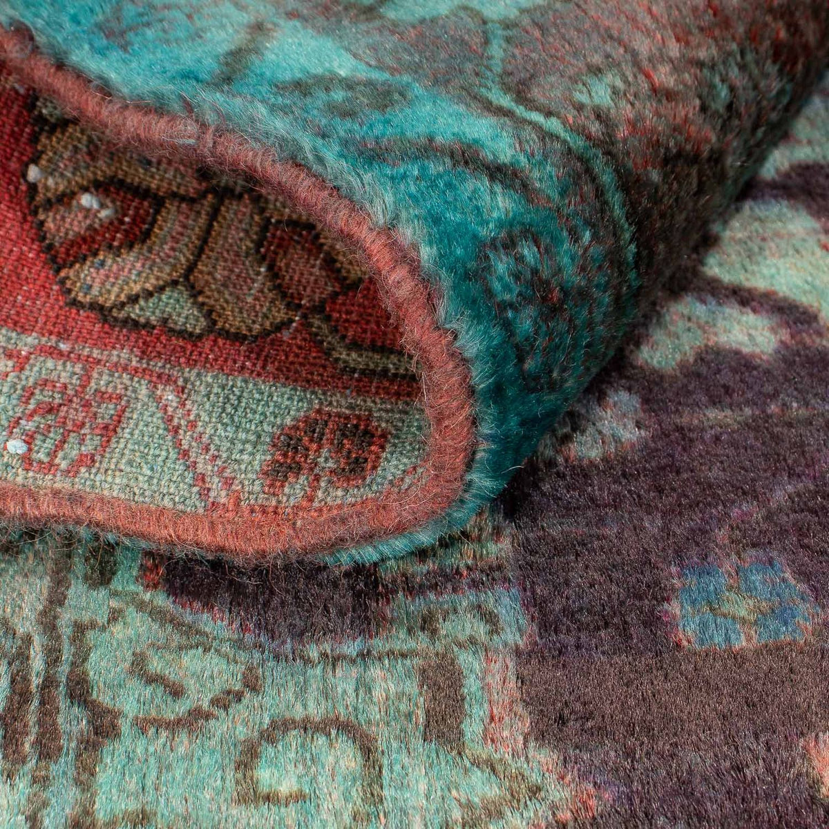 Perser Rug - Nomadic - 120 x 97 cm - light blue