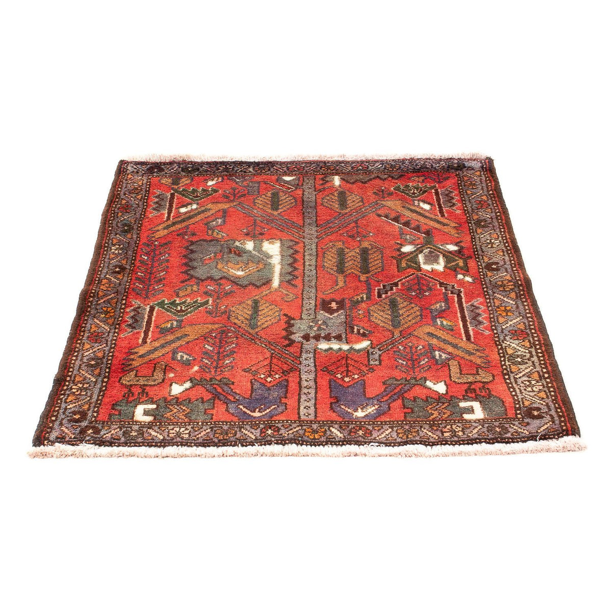 Perser Rug - Nomadic - 99 x 82 cm - dark red