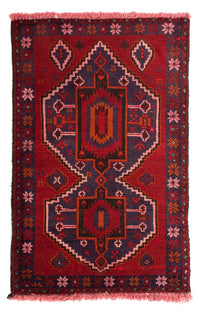 Belutsch Rug - 125 x 87 cm - dark red