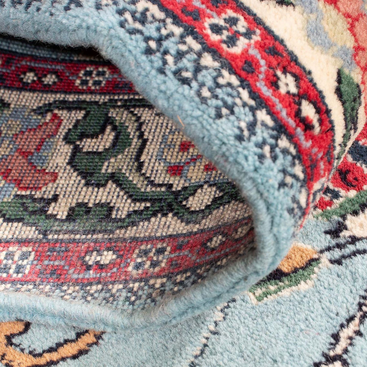 Oriental Rug - Indus - 194 x 81 cm - light blue