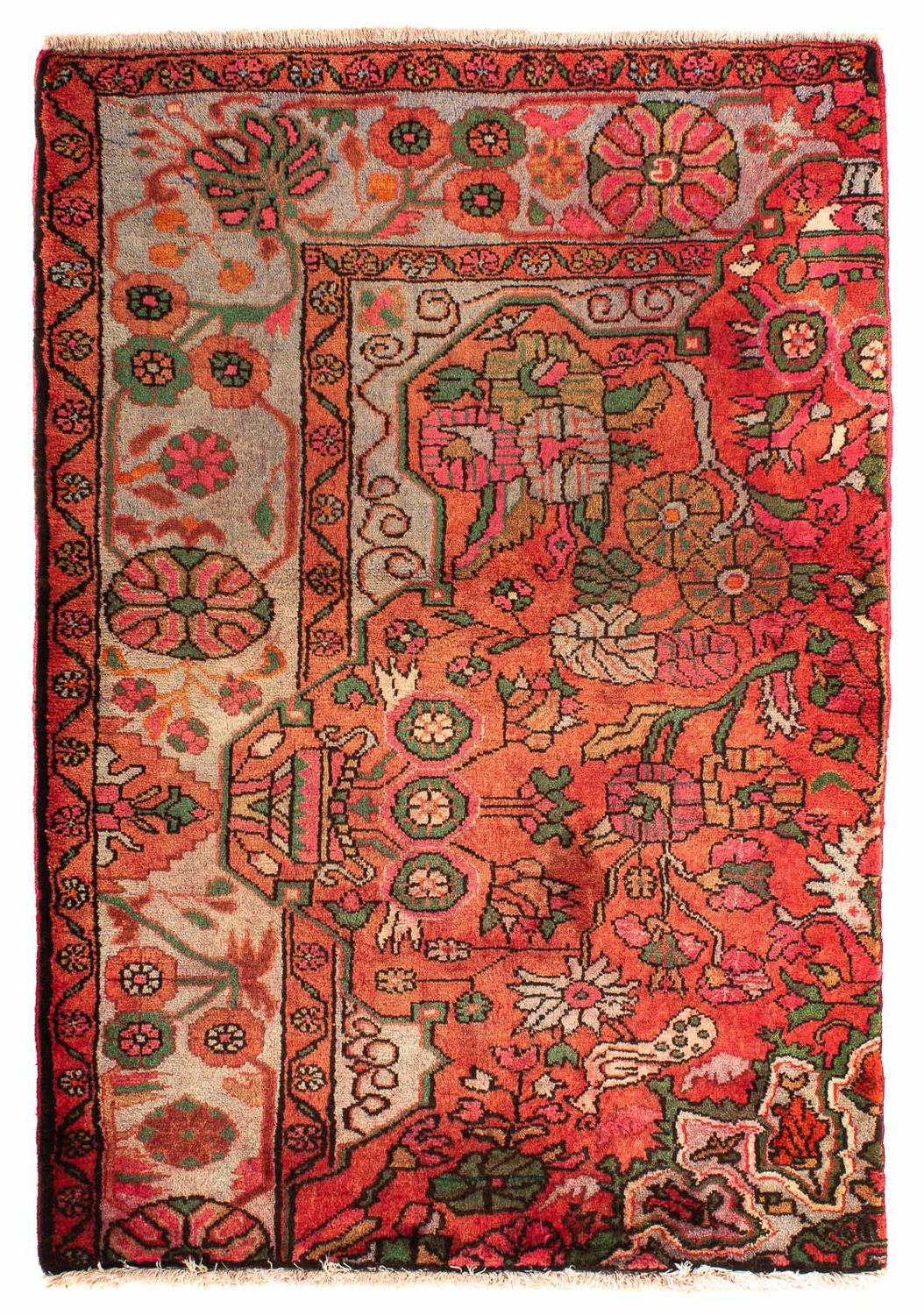 Perser Rug - Nomadic - 124 x 80 cm - light red
