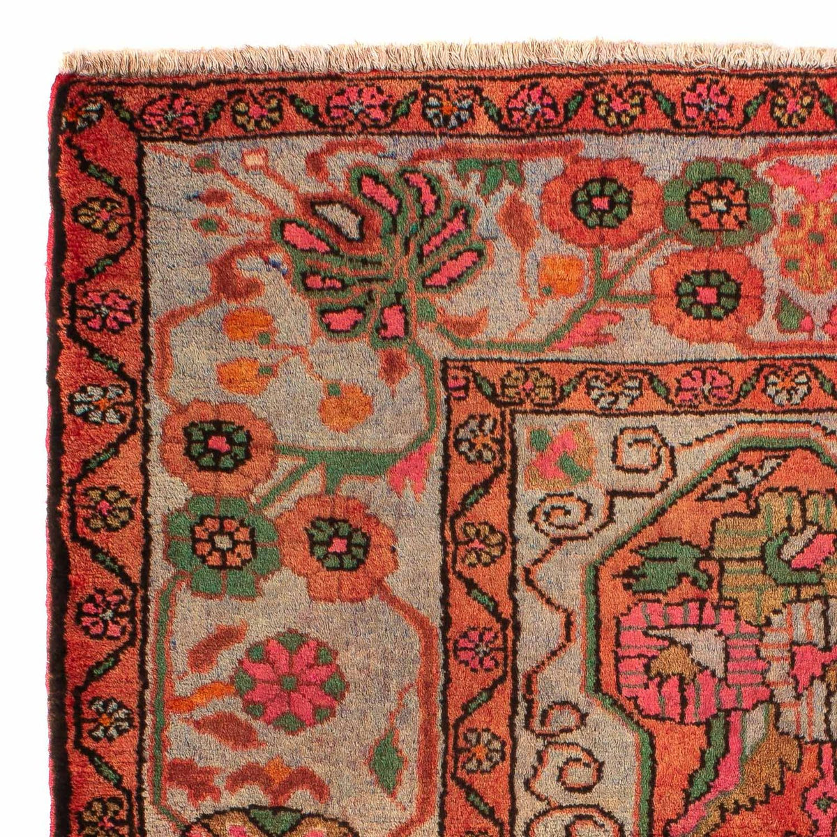 Perser Rug - Nomadic - 124 x 80 cm - light red