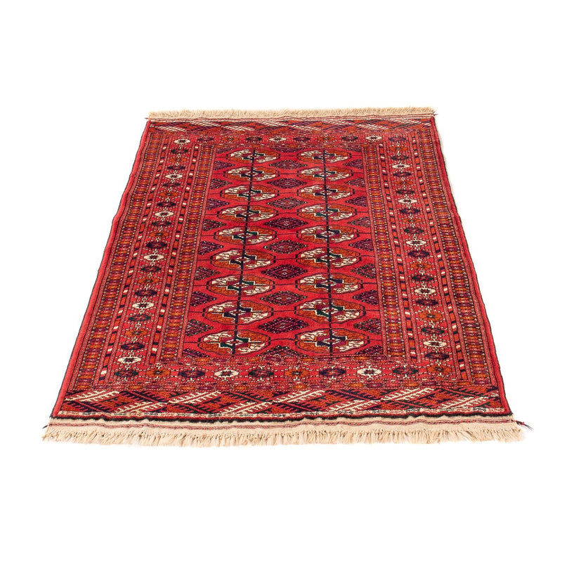 Turkaman Rug - 123 x 83 cm - dark red