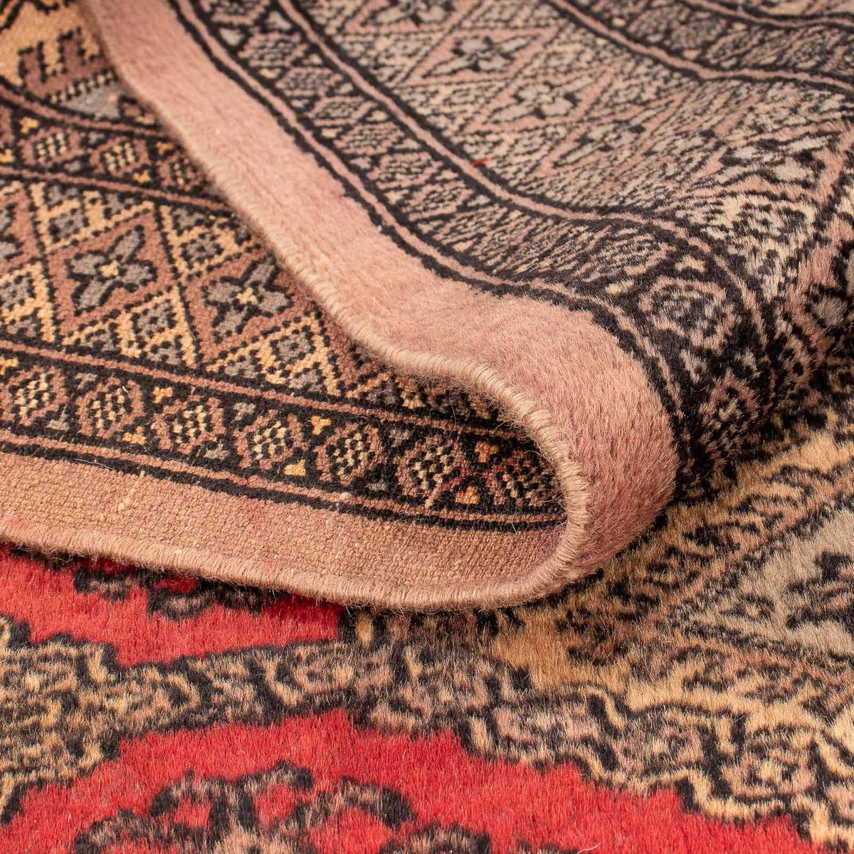 Pakistani Rug - 150 x 96 cm - dark red