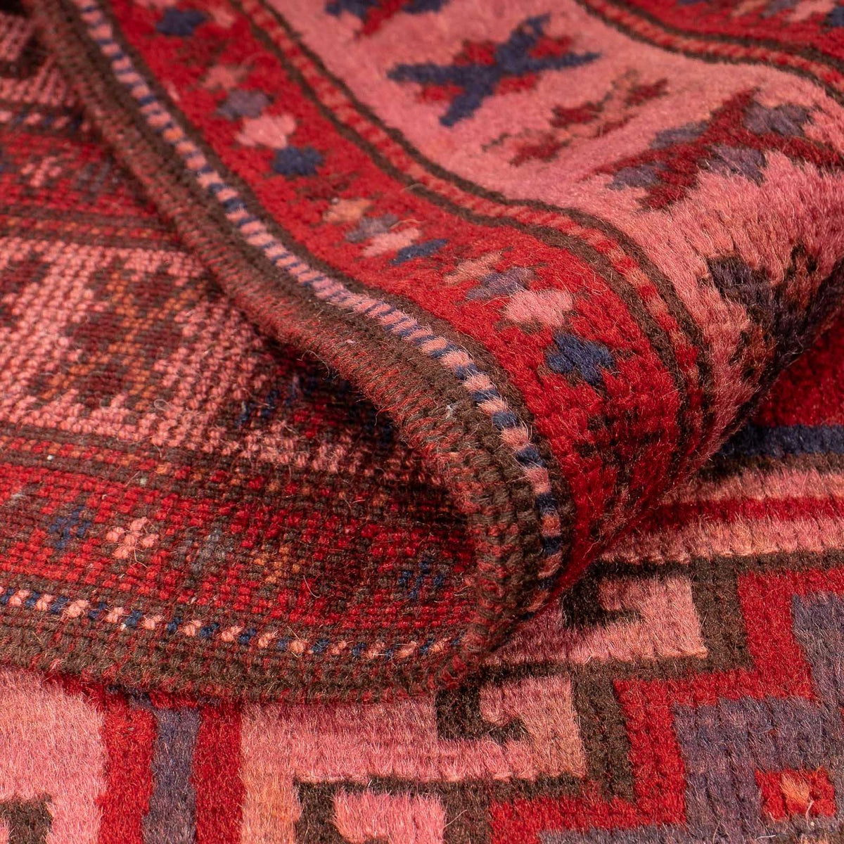 Belutsch Rug - 131 x 104 cm - light red