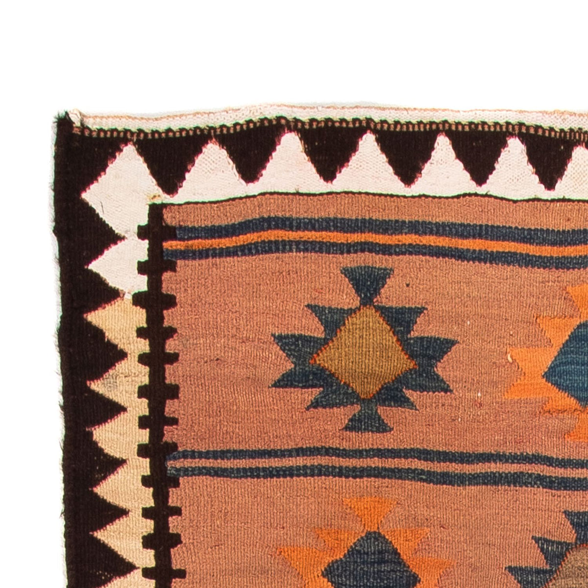 Runner Kelim Rug - Old - 260 x 140 cm - multicolored