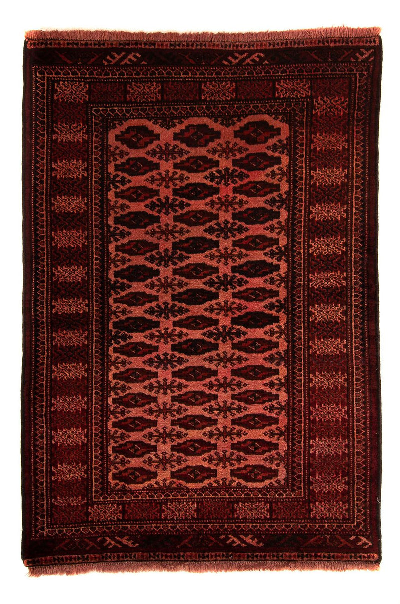 Afghan Rug - Bukhara - 150 x 103 cm - dark red