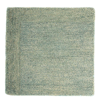 Wool Rug square  - 47 x 47 cm - green