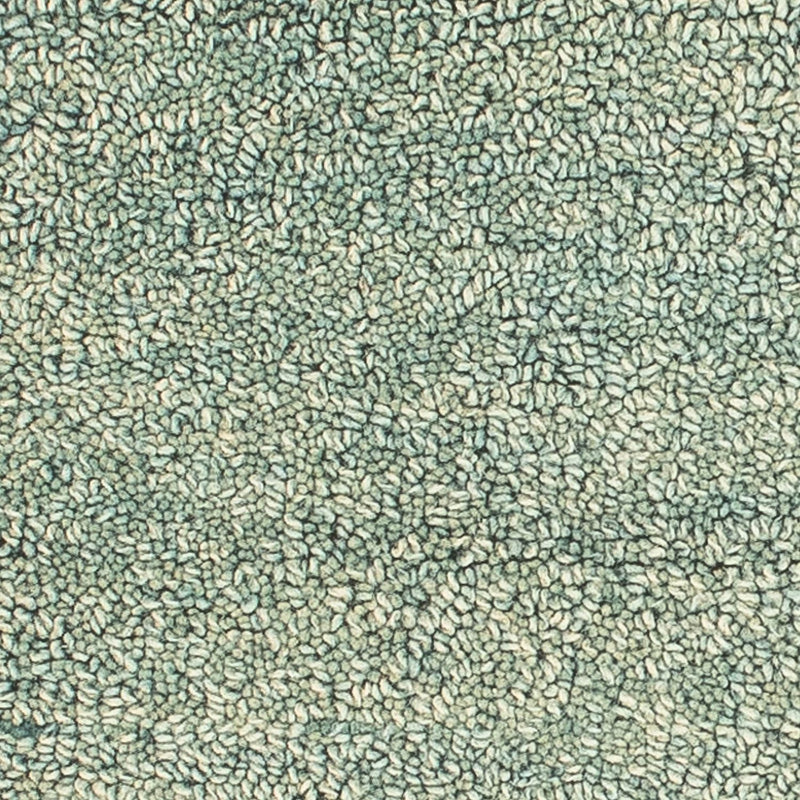 Wool Rug square  - 47 x 47 cm - green