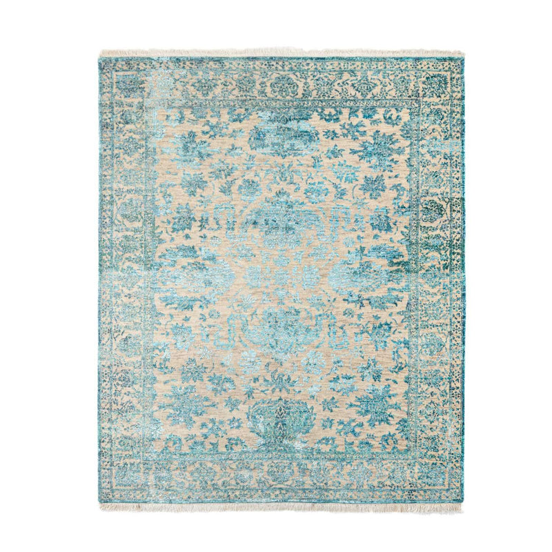 Designer Rug - 188 x 136 cm - turquoise