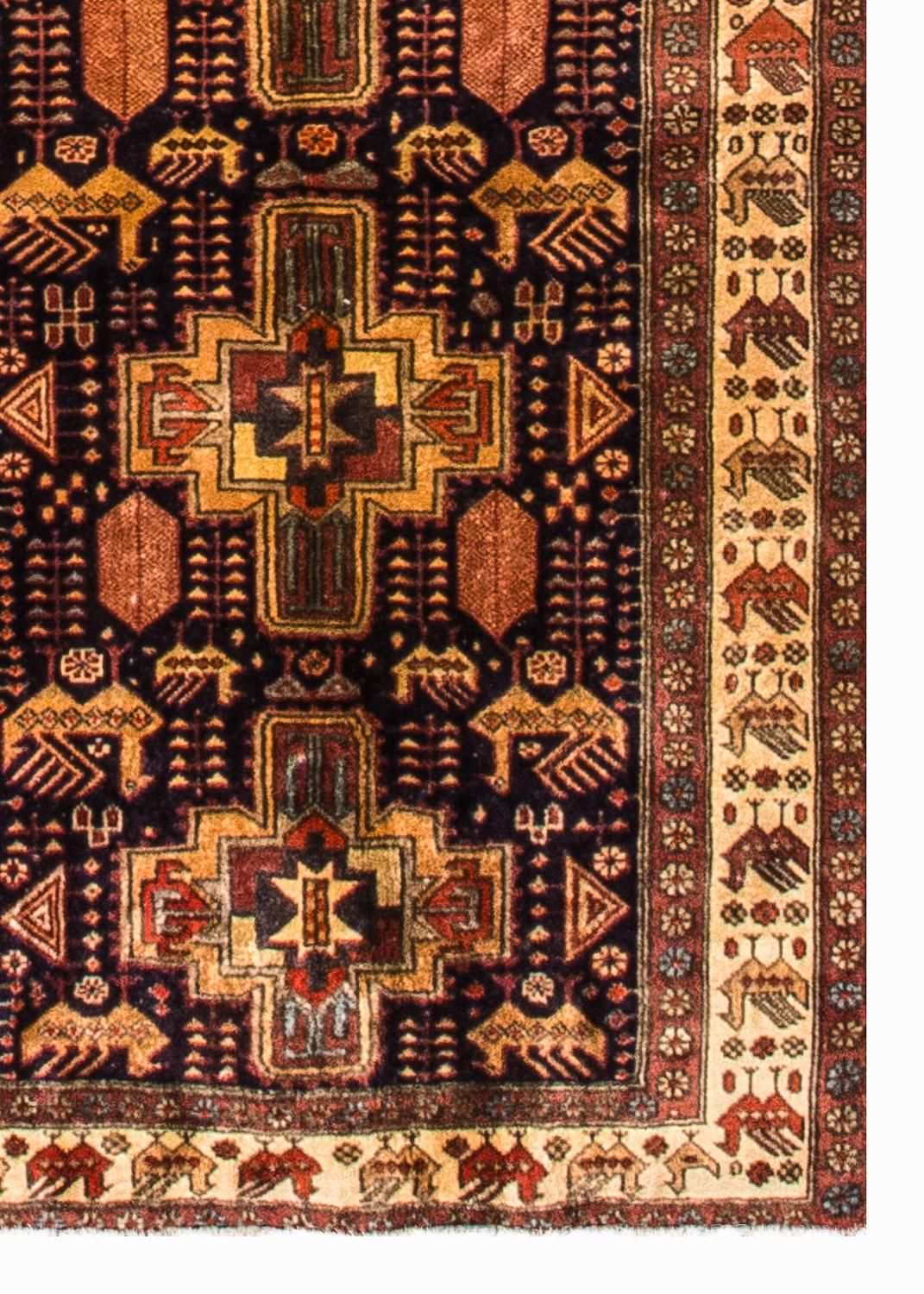 Runner Perser Rug - Nomadic - 326 x 98 cm - dark blue