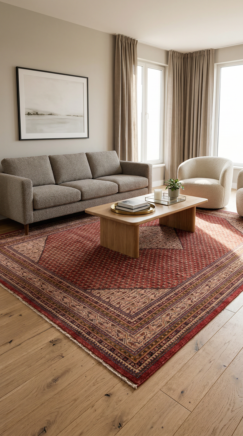 Perser Rug - Mir - 320 x 220 cm - red