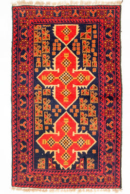 Belutsch Rug - 136 x 80 cm - blue