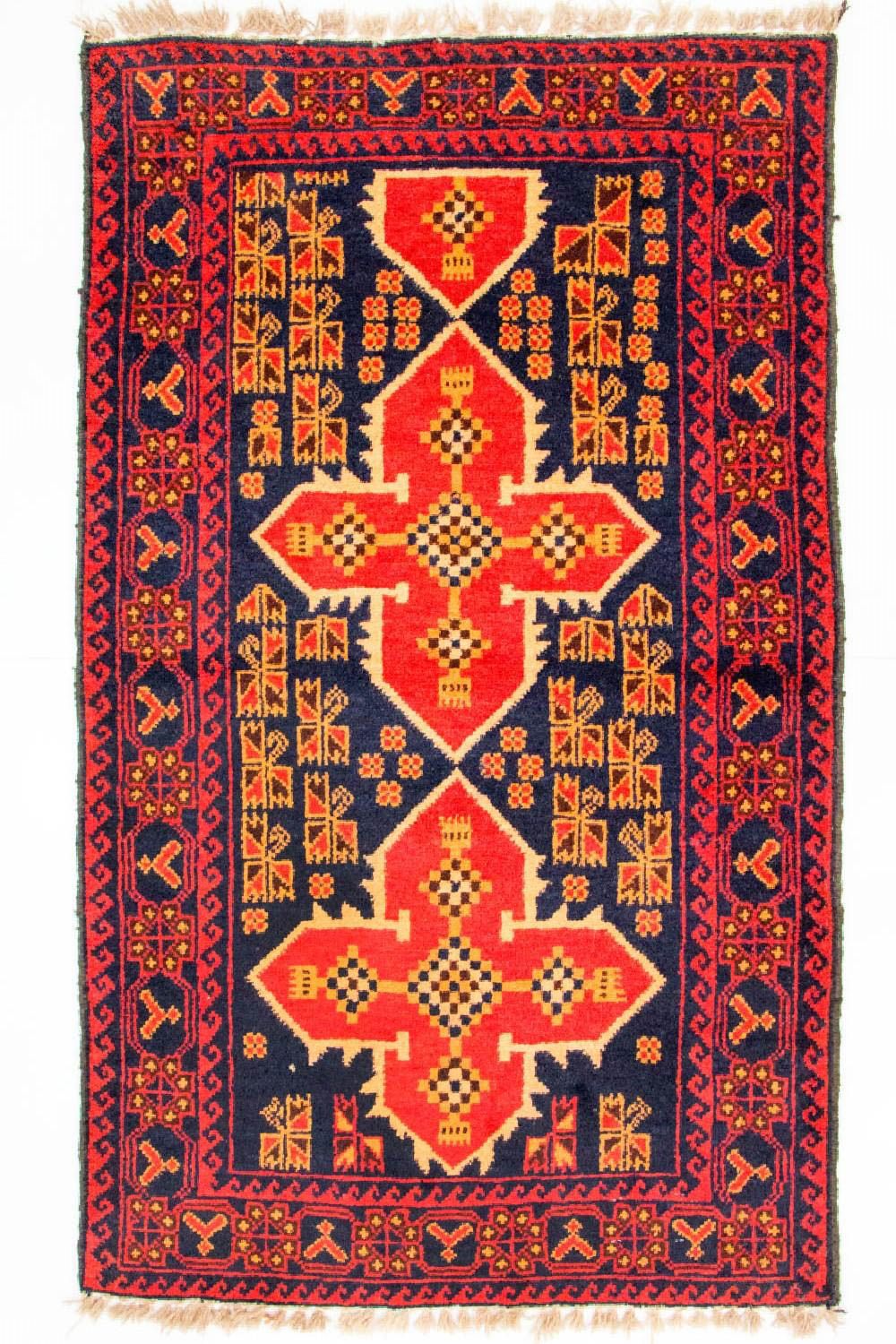 Belutsch Rug - 136 x 80 cm - blue