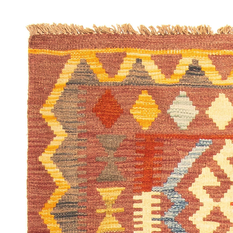 Kelim Rug - Splash - 125 x 86 cm - brown