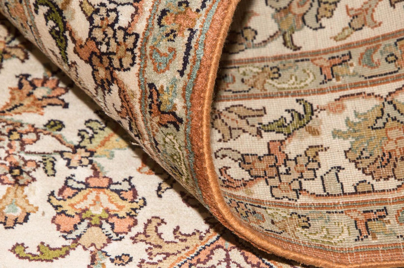 Silk Rug - Kashmir Silk - 160 x 95 cm - beige