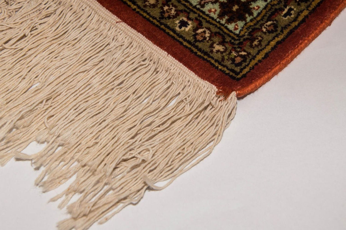 Silk Rug - Kashmir Silk - 244 x 168 cm - orange