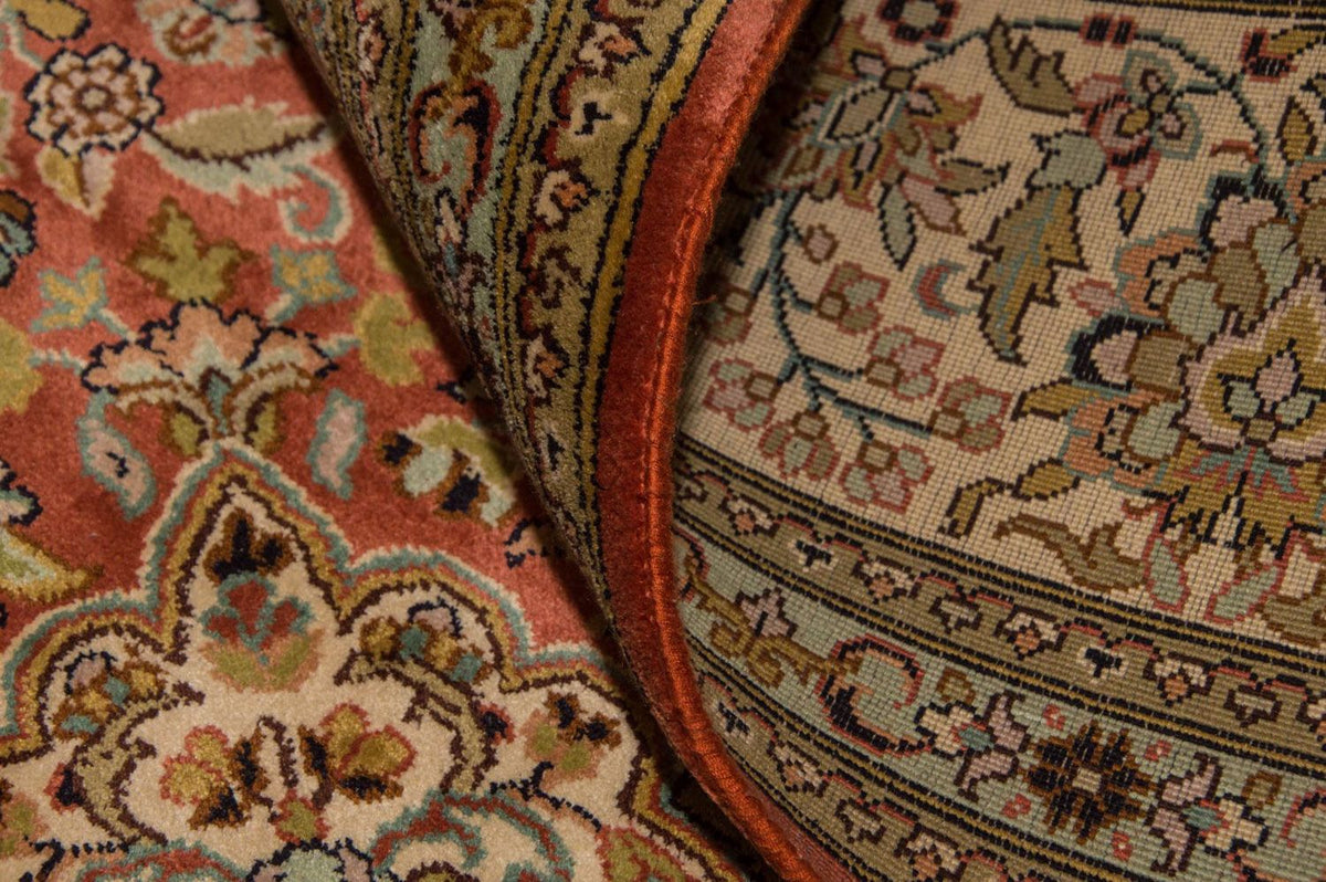 Silk Rug - Kashmir Silk - 244 x 168 cm - orange