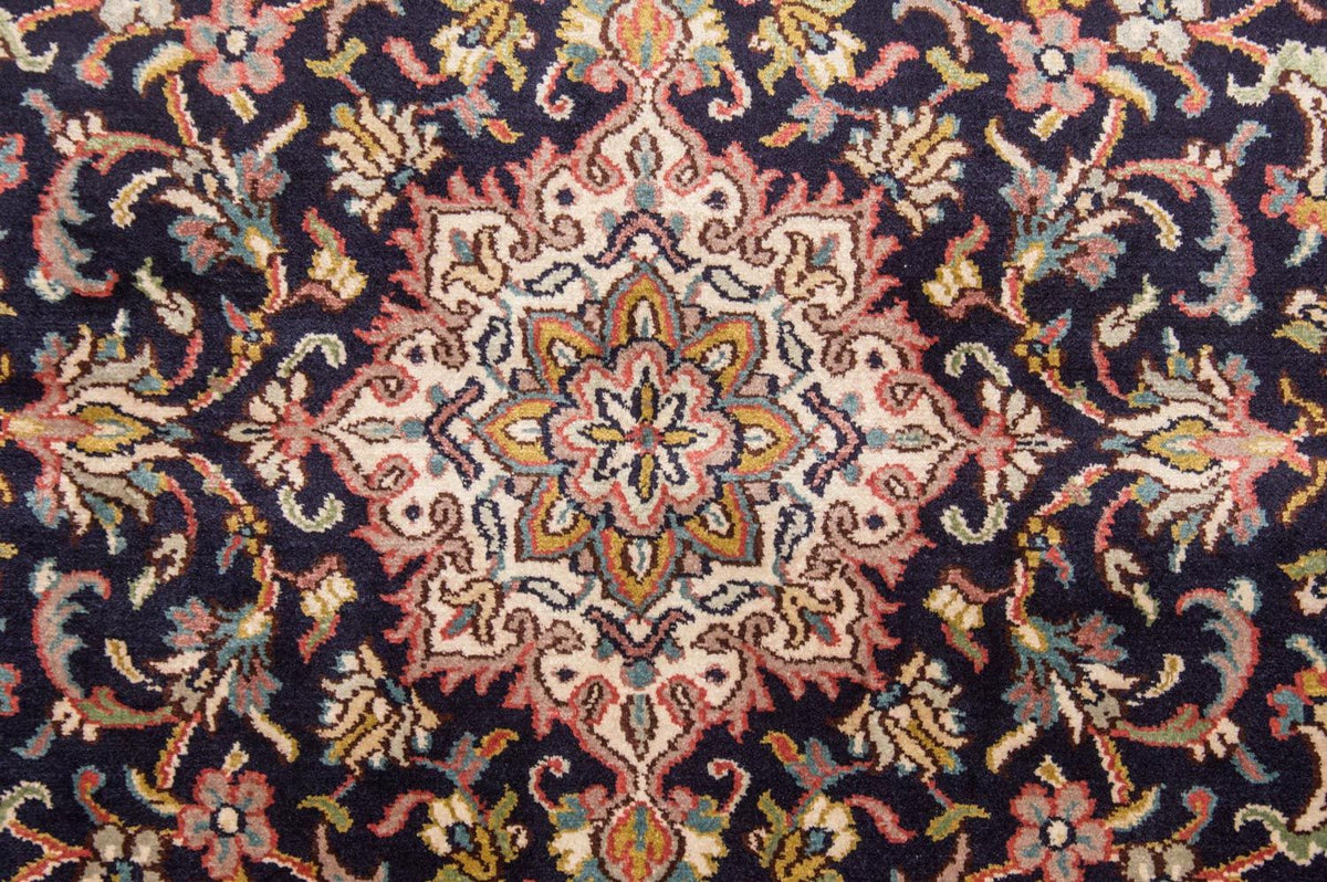 Silk Rug - Kashmir Silk - 150 x 93 cm - dark blue