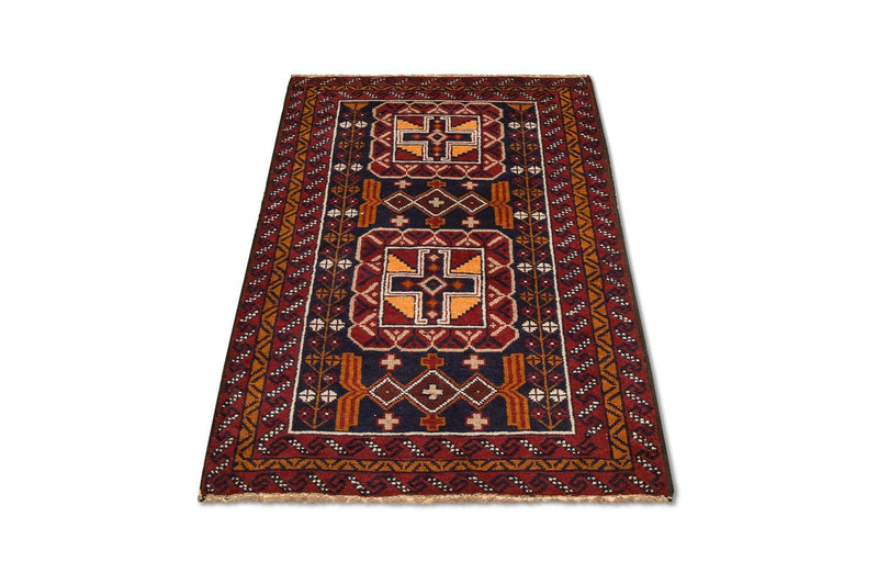 Belutsch Rug - 126 x 77 cm - multicolored