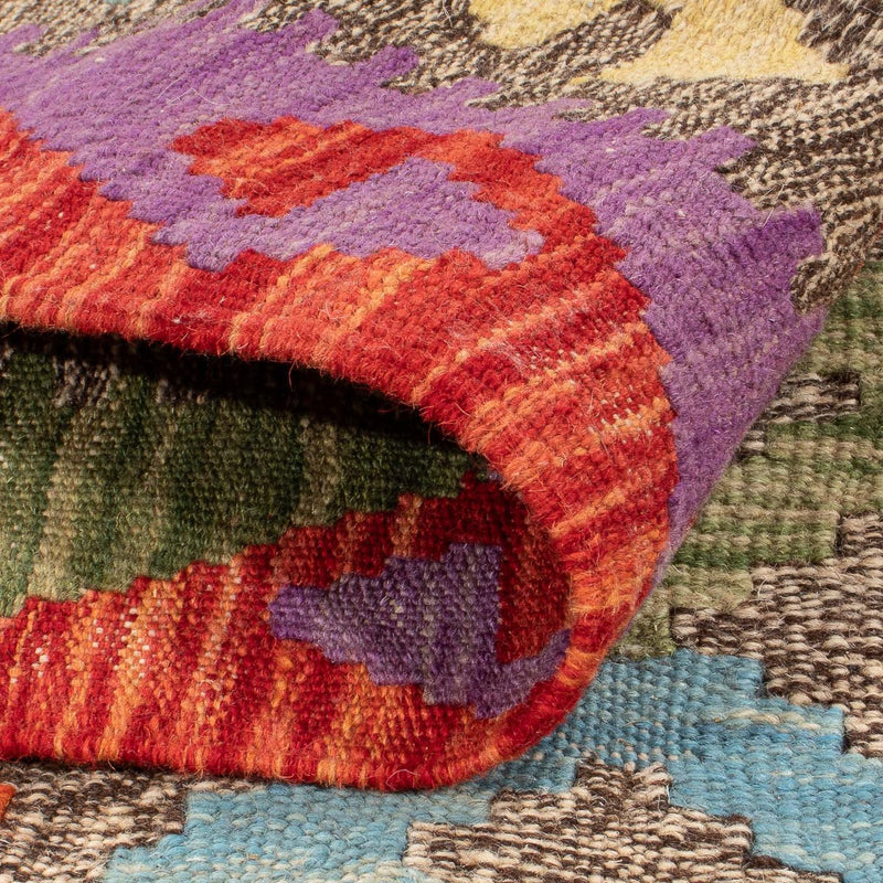 Kelim Rug - Splash - 206 x 155 cm - multicolored