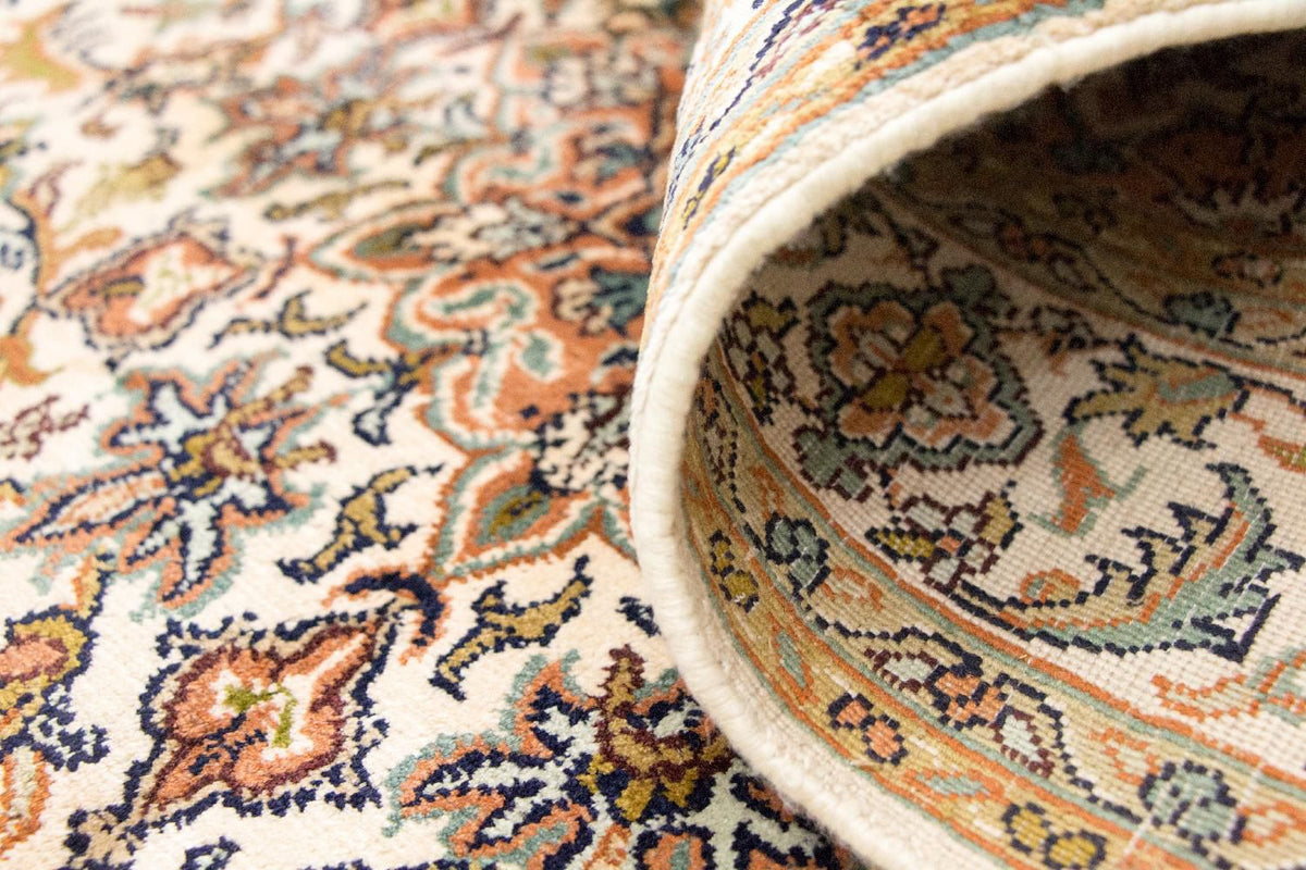 Silk Rug - Kashmir Silk - 149 x 89 cm - beige