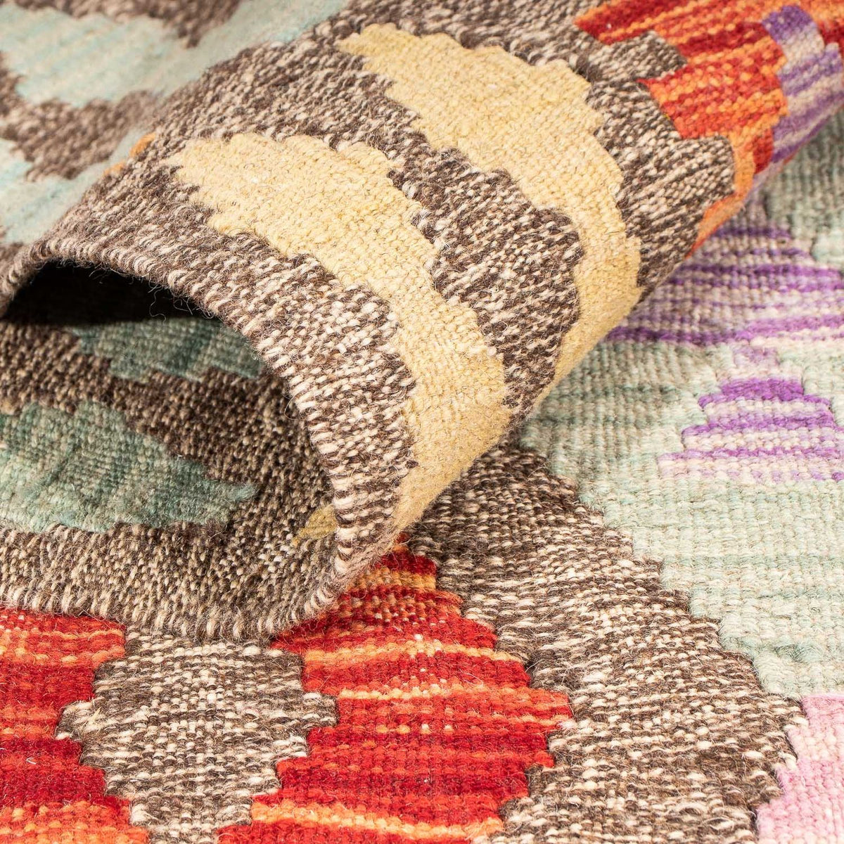 Kelim Rug - Splash - 207 x 155 cm - multicolored