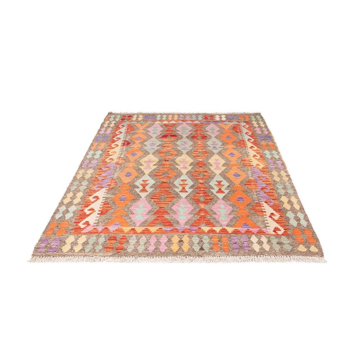 Kelim Rug - Splash - 207 x 155 cm - multicolored