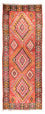 Runner Kelim Rug - Old - 425 x 165 cm - light red