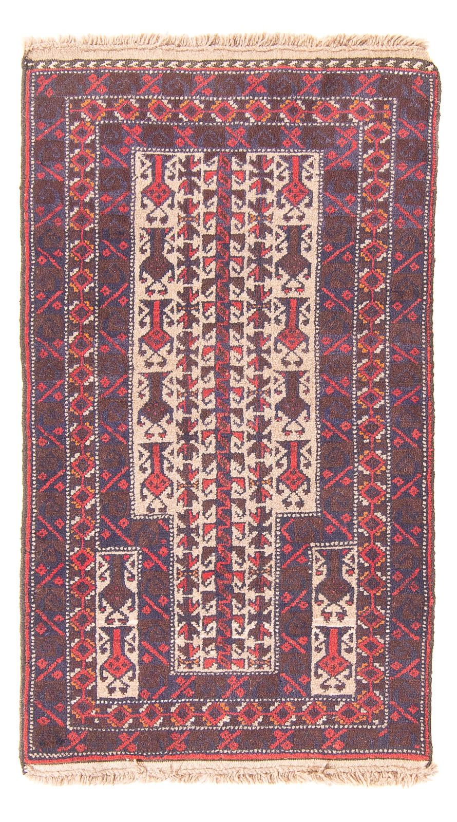 Belutsch Rug - Prayer Rug - 113 x 62 cm - beige