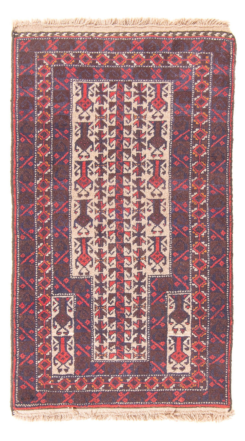 Belutsch Rug - Prayer Rug - 113 x 62 cm - beige