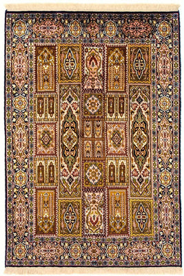 Silk Rug - Kashmir Silk - 157 x 93 cm - multicolored