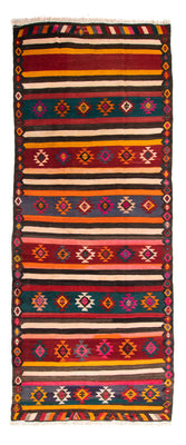 Runner Kelim Rug - Old - 330 x 145 cm - multicolored