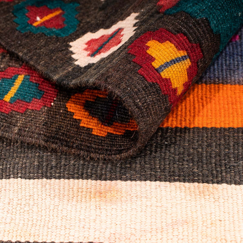 Runner Kelim Rug - Old - 330 x 145 cm - multicolored