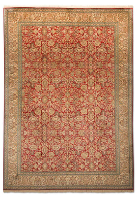 Silk Rug - Kashmir Silk - 311 x 211 cm - red
