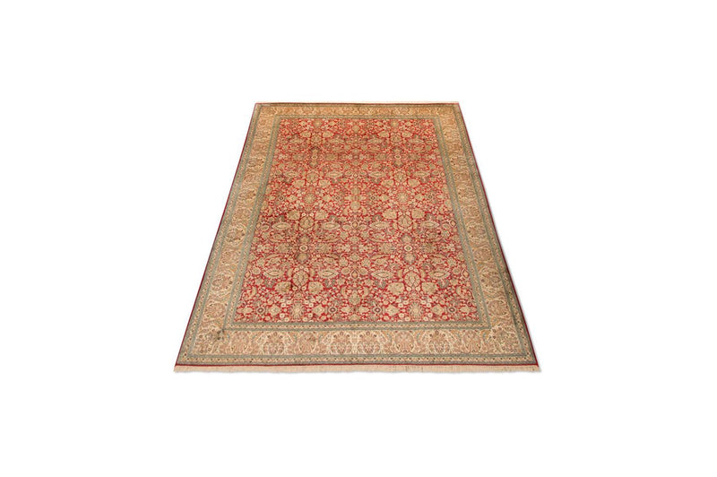 Silk Rug - Kashmir Silk - 311 x 211 cm - red