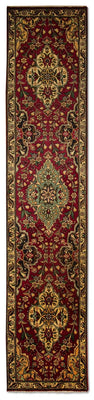 Runner Perser Rug - Tabriz - 385 x 73 cm - red