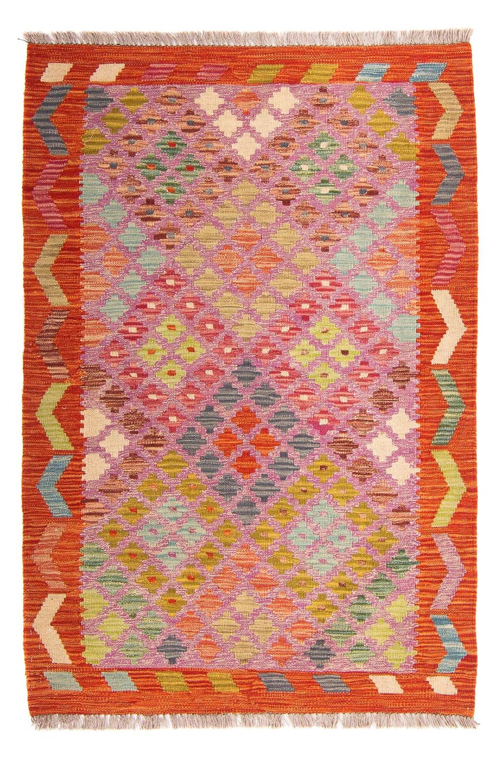Kelim Rug - Splash - 147 x 101 cm - multicolored