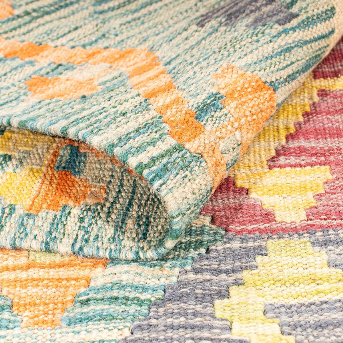 Kelim Rug - Splash - 154 x 102 cm - multicolored