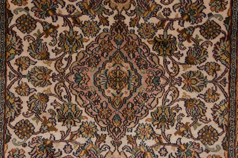 Runner Silk Rug - Kashmir Silk - 301 x 79 cm - multicolored
