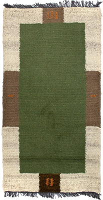 Nepal Rug - 140 x 70 cm - green