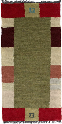 Nepal Rug - 140 x 70 cm - green