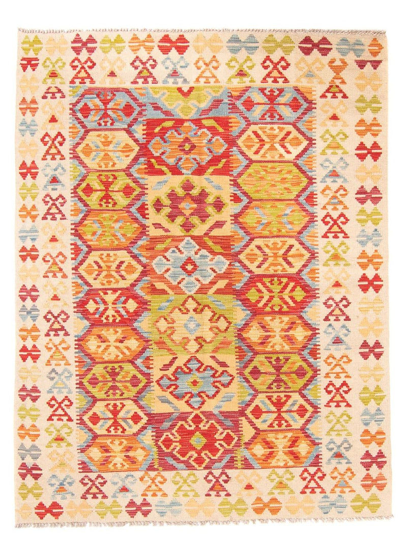 Kelim Rug - Splash - 199 x 156 cm - multicolored