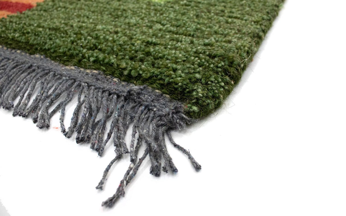 Nepal Rug - 140 x 70 cm - green